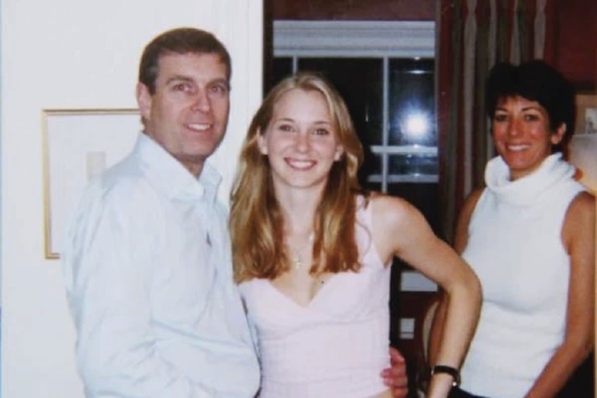 The now-notorious picture of Prince Andrew with a young Virginia Giuffre (PA Media)