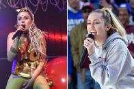 <p>Miley went through her wild child phase and dropped some major hits while doing so, but she seems to be over that period of her life. The "new" Miley is fresh-faced with <a rel="nofollow noopener" href="https://www.redbookmag.com/love-sex/relationships/a49685/miley-cyrus-liam-hemsworth-look-perfect-hike/" target="_blank" data-ylk="slk:way less flashy attire;elm:context_link;itc:0;sec:content-canvas" class="link ">way less flashy attire</a>. The change puts the focus back on her vocal talent.</p>