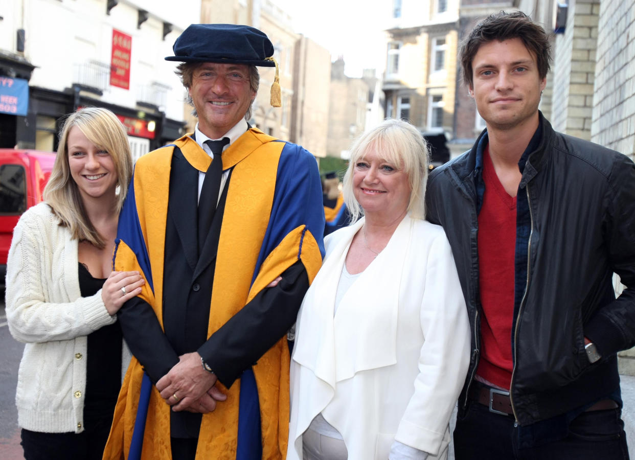Richard Madeley with his daughter Chloe, wife Judy Finnigan and son Jack.