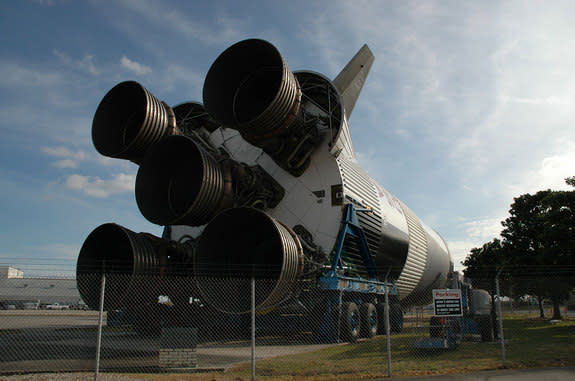 For the past 37 years, the last Saturn V first stage to be built has sat outdoors, exposed to the elements, in New Orleans. INFINITY Science Center now wants to move the stage to Mississippi to be conserved and put on public display.