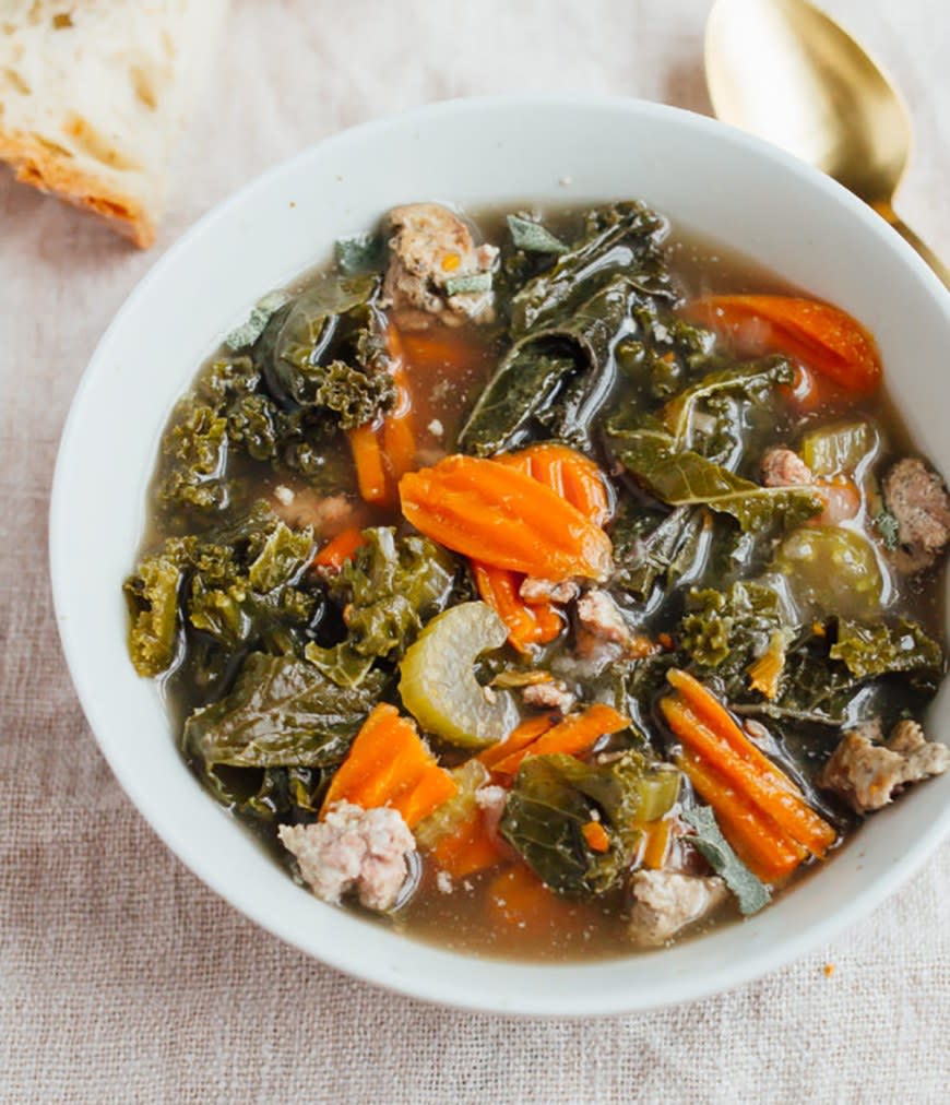 Sausage Kale Soup from Eating Bird Food