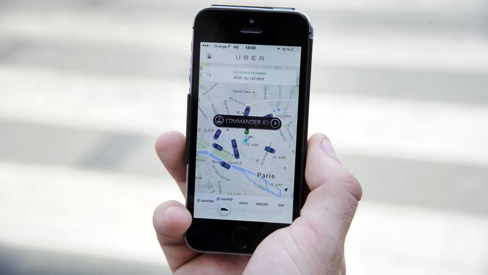 L'application Uber (photo d'illustration). - AFP