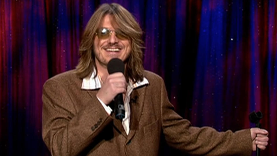 Mitch Hedberg appearing on Late Night