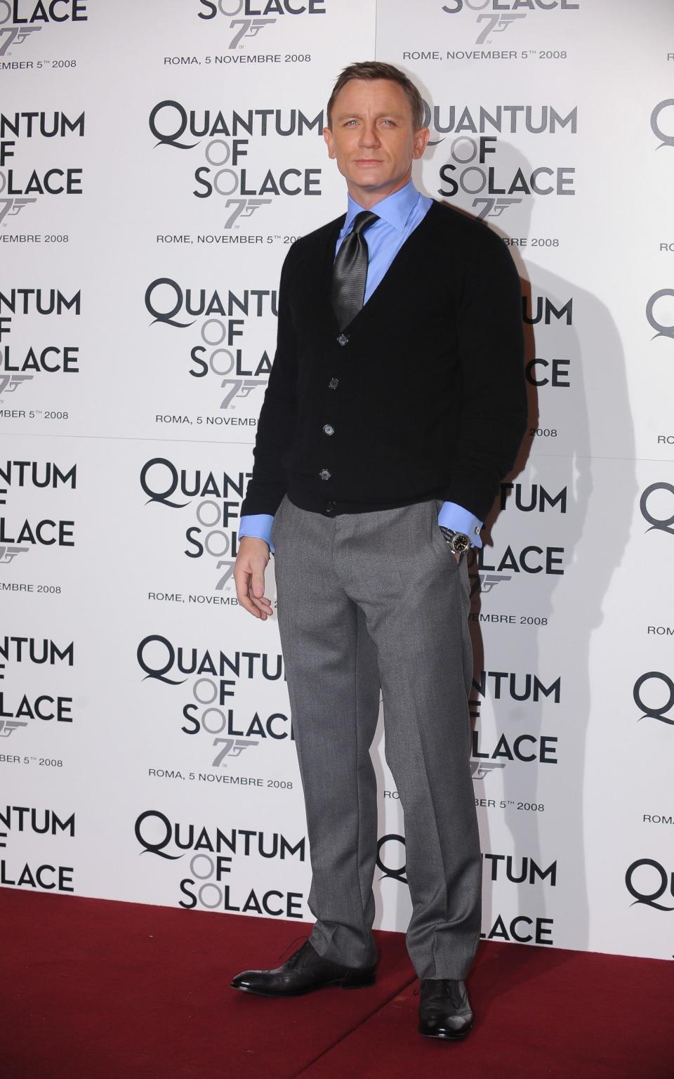 Daniel Craig at the Quantum of Solace photocall in 2008