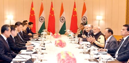 India's Prime Minister Modi and China's President Xi attend delegation level talks in Mamallapuram