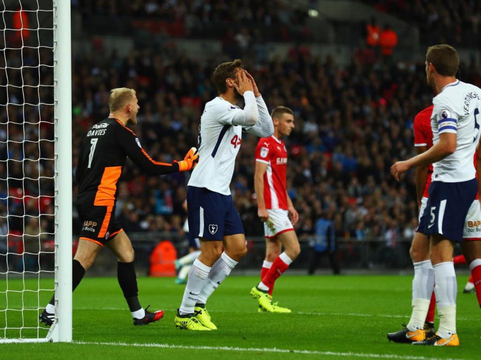 Fernando Llorente failed to score while deputising for Harry Kane (Getty Images)