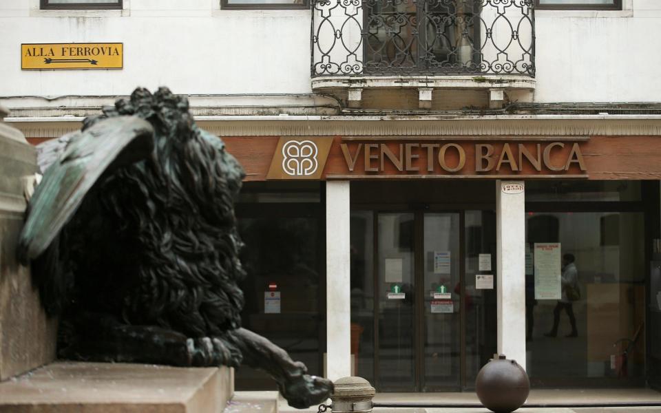 Veneto Banca is one of the two Italian banks to be bailed out - REUTERS