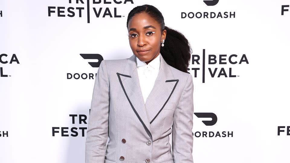 In sharp double-breasted Alexander McQueen for the premier of The Bear at the 2022 Tribeca festival on June 12, 2022. - Arturo Holmes/Getty Images