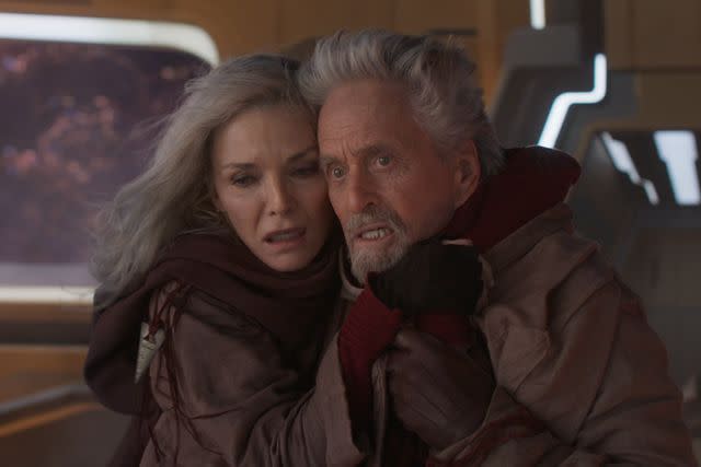 <p>Marvel </p> Michelle Pfeiffer and Michael Douglas in 'Ant-Man and The Wasp: Quantumania'