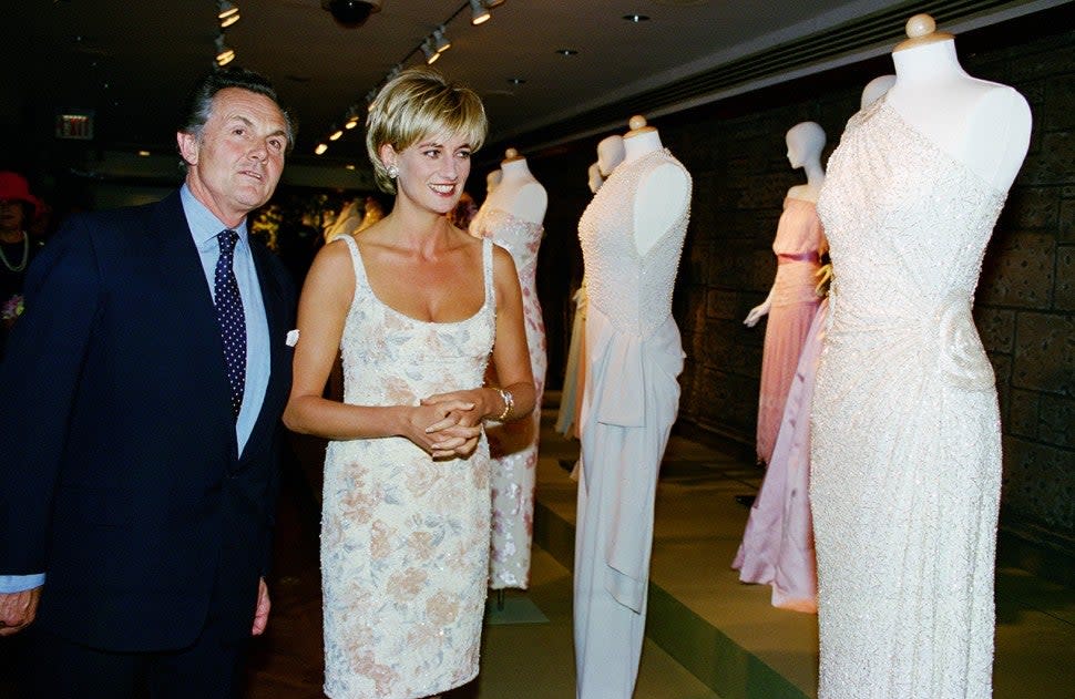 Princess Diana at dress auction