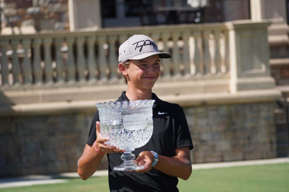 Miles Russell of Jacksonville Beach is the youngest player in history to be named the American Junior Golf Association male player of the year.