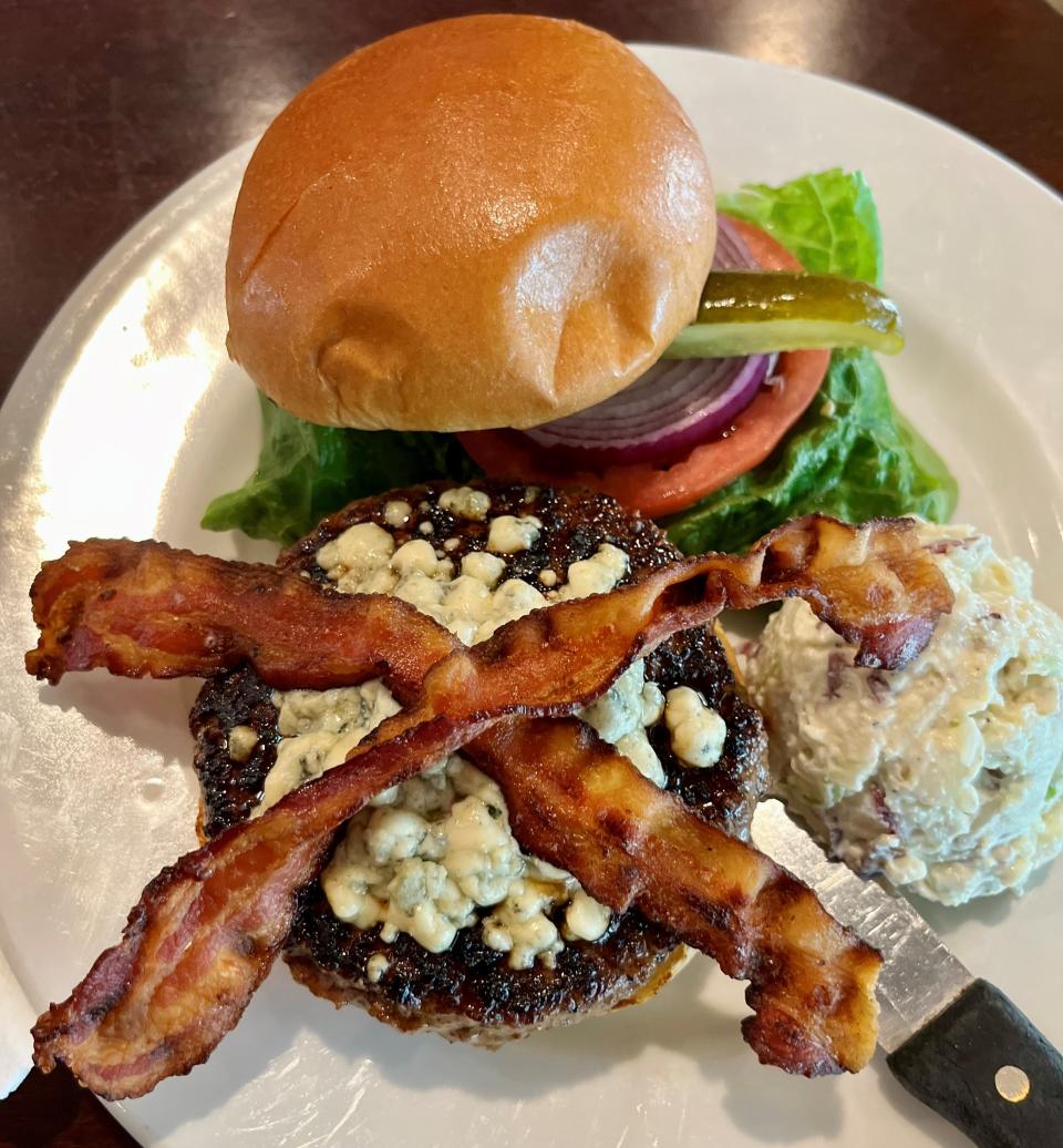 The black & blue burger at Cristof's on McGregor is big, bold and one of the best around.