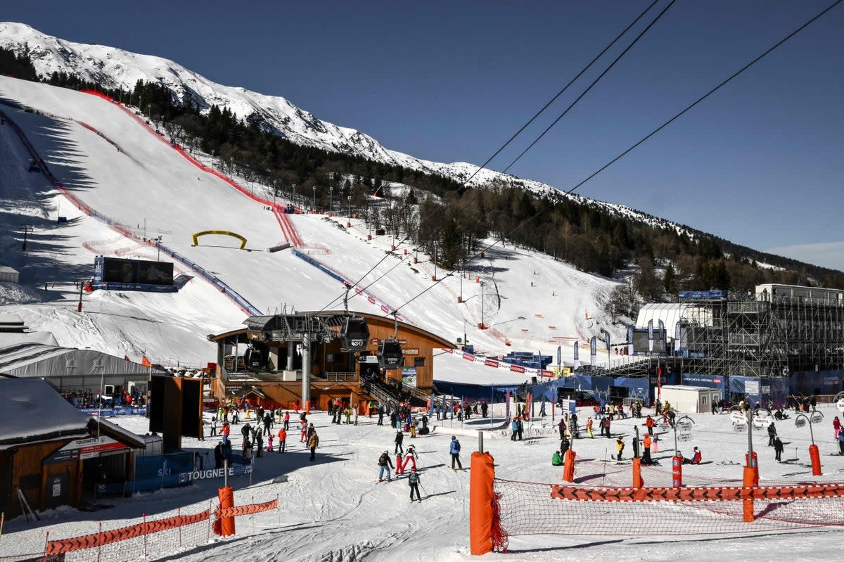 The man is understood to have been skiing off-piste in the region of the popular resort of Meribel (AFP via Getty Images)