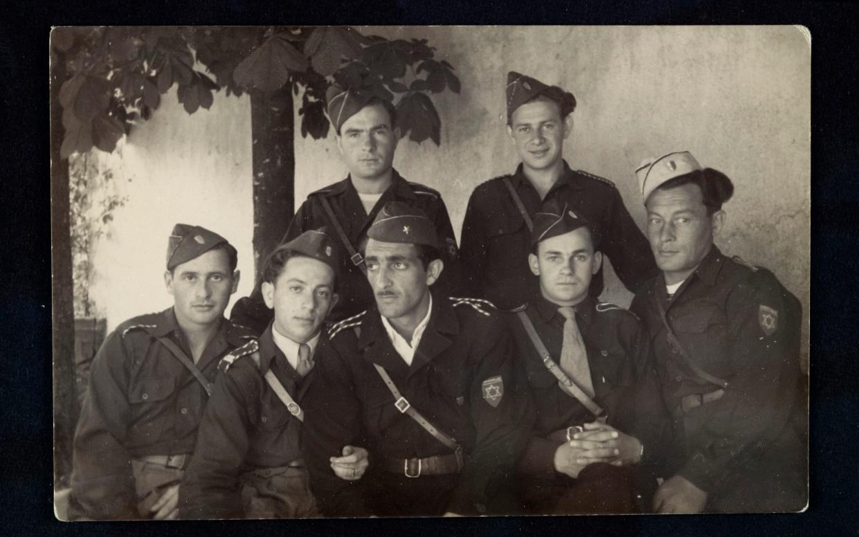 Josef Lewkowicz, as part of a group pursuing Nazi criminals in 1945-6, second from right - Hana Sparkes