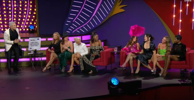 <p> Bravocon Live with Andy Cohen Takeover/Youtube</p> Bravocon (L-R) Andy Cohen, Sonja Morgan, Luann de lesseps, Dorina Medley, Ubah Hassan, Adriana de Moura, Crystal Minkoff, Whitney Rose, Kiki Barth