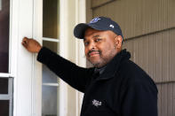 Brett Buckner, 49, of Minneapolis, poses Aprll 29, 2021 in Richfield, Minn. Buckner just came off his second census cycle. He worked for the Census Bureau in the 2009-10 headcount as a local government partnership specialist. He said he was "just going to be John Q. Public" this time but was "honored" to be tapped for Gov. Tim Walz's census steering committee. In Minnesota — a state that's long seen itself as above average — residents voluntarily returned their census forms at the highest rate in the nation. (AP Photo/Jim Mone)