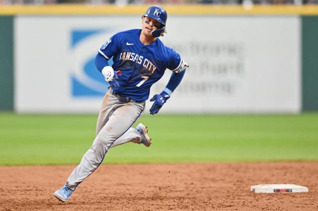 Royals star Witt Jr. flies around the bases for an inside-the-park homer