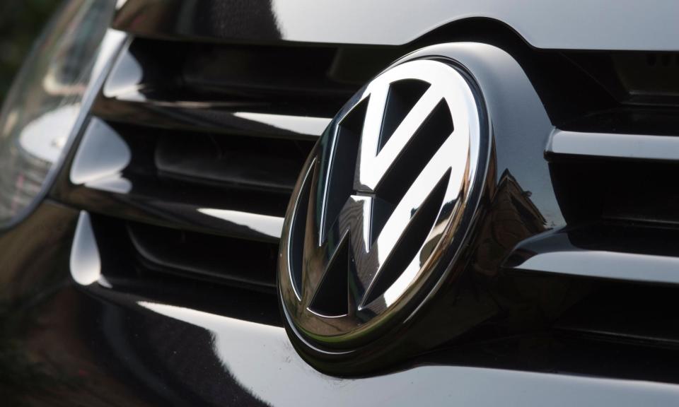 <span>The cruise control sensors are fitted behind the VW badge on Volkswagen cars.</span><span>Photograph: Paul Melling/Alamy</span>