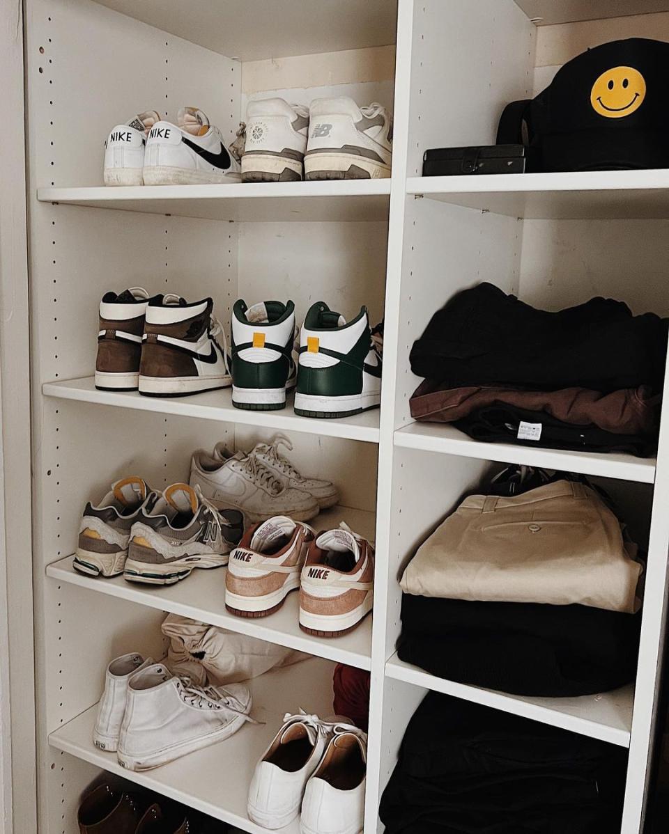 <p> If you can&apos;t find a clear way to organize your shoes, it may be time to declutter your closet. By minimizing the number of shoes you have, the more organized your space can be, and you&#x2019;ll have an accurate inventory of what you own. </p> <p> &#x201C;I can&#x2019;t tell you how many times I found clients have had to buy something new simply because they can&#x2019;t find what they&#x2019;re looking for,&#x201D; &#xA0;professional organizer O&#x2019;Donnell explains. &#x201C;So, getting and staying organized can save you money.&#x201D; </p> <p> Besides, there&#x2019;s no better way to save space than to reduce your need for storage.&#xA0; </p>
