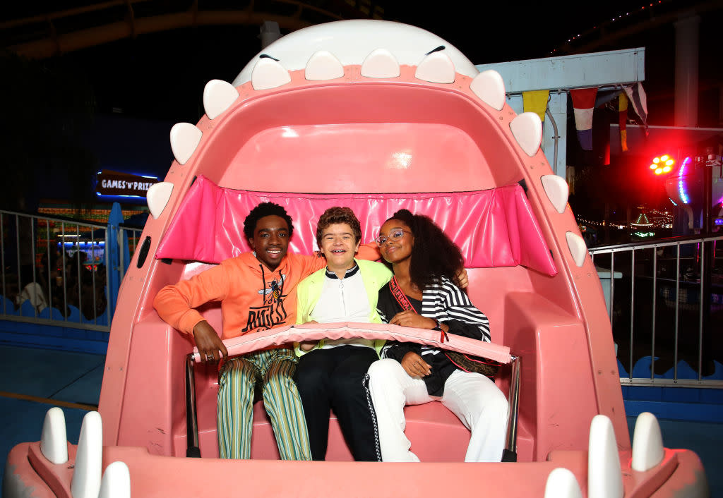 "Stranger Things" actors Caleb McLaughlin and Gaten Matarazzo and "Black-ish" actress Marsai Martin are members of Gen Z. (Photo: Rachel Murray/Getty Images for Netflix)