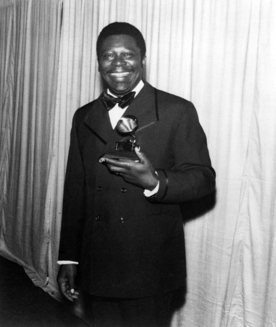 <p>BB King at the Grammys in 1960.</p>