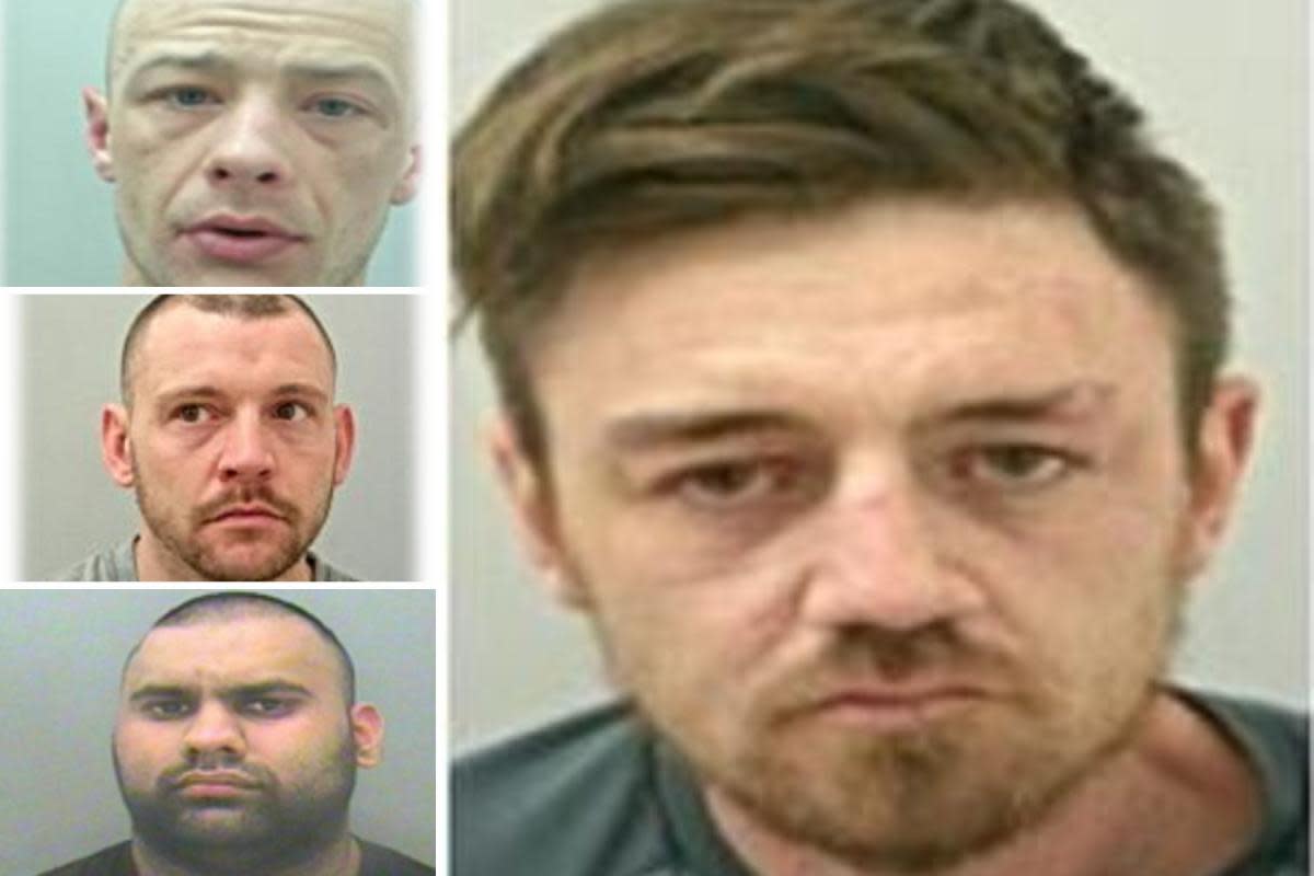 The four most wanted men in East Lancashire <i>(Image: Lancashire Police)</i>