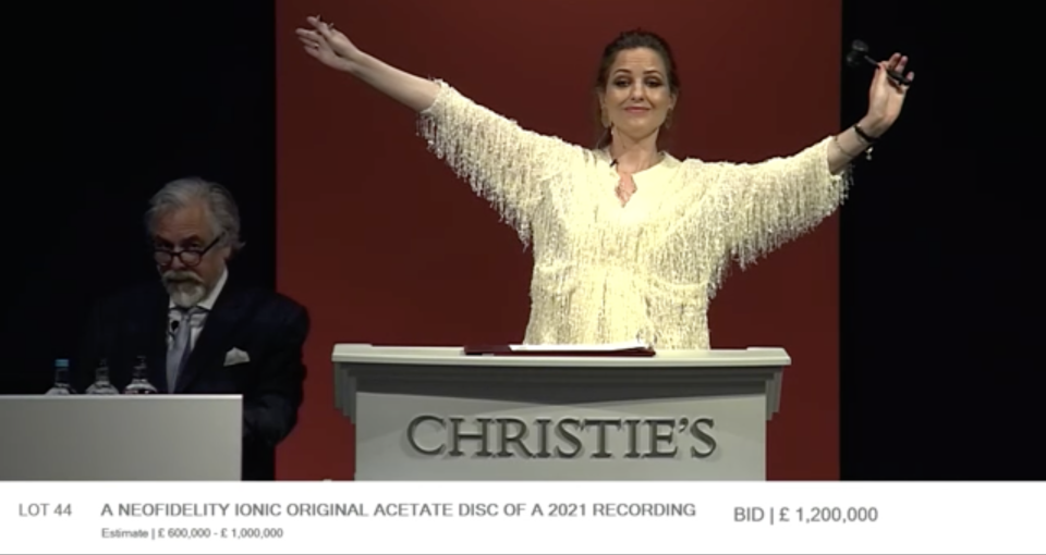 Christie’s auction of new version of Bob Dylan’s “Blowin’ in the Wind” - Credit: Christie's