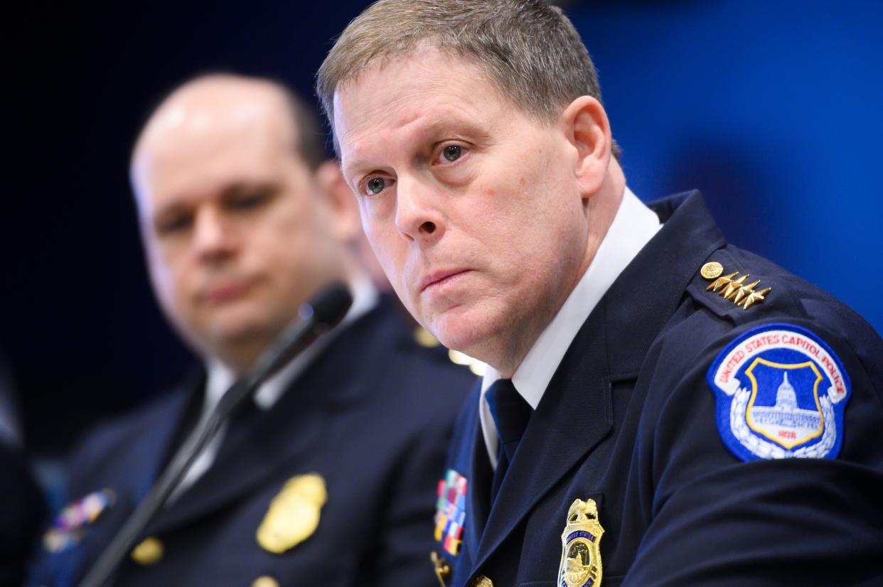 Capitol Police Chief Steven Sund was slammed for his handling of the security breach.  (Photo: Tom Williams via Getty Images)