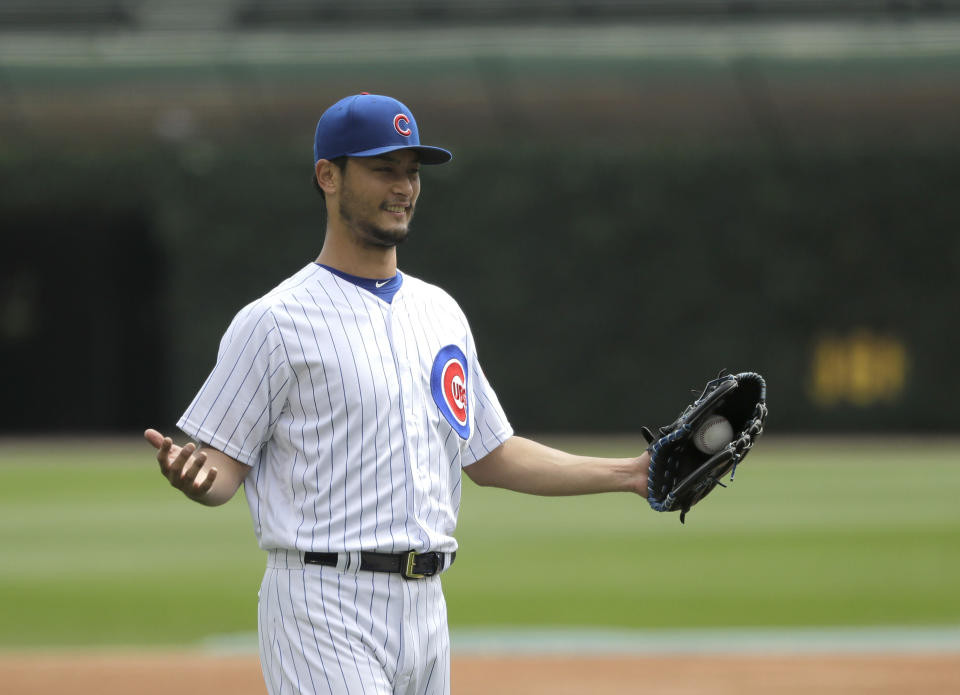 Yu Darvish made sure to treat his minor-league teammates — and their opponents — to a steak and lobster dinner. (AP Photo)