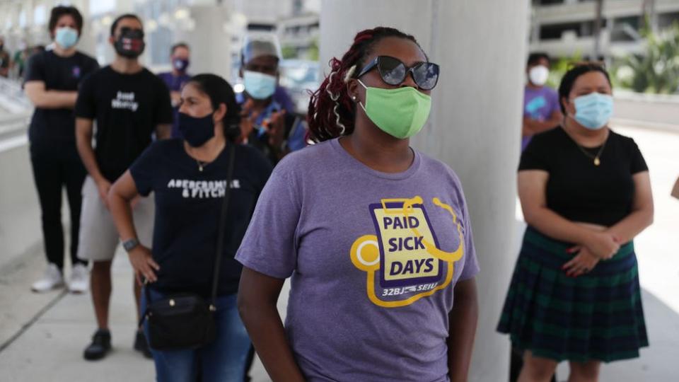 Protesta de desempleados en Florida