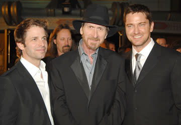 Zack Snyder , director, Frank Miller and Gerard Butler at the Los Angeles premiere of Warner Bros. Pictures' 300