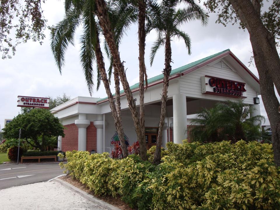 Here's a vintage photo of the original Outback Steakhouse that opened in March 1988 on Henderson Boulevard in South Tampa.