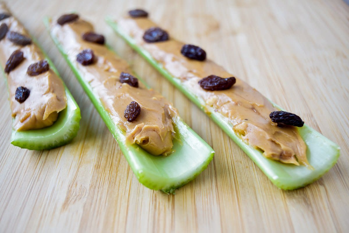 ants on a log celery snack