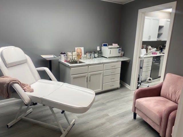 A room at Wellness IV & Aesthetics in Plymouth.