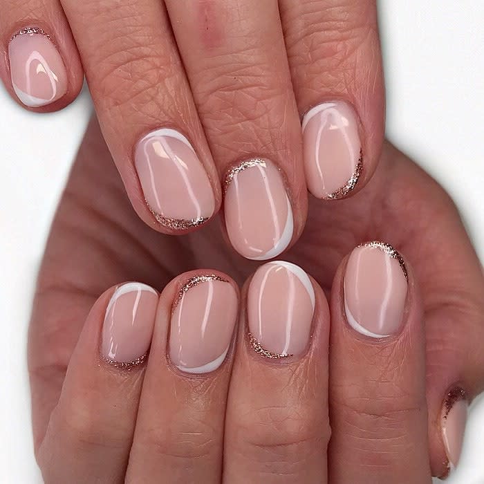 <h1 class="title">double french manicure bridesmaid nails</h1><cite class="credit">[@\_by\_shelley](https://www.instagram.com/p/B7OBfwbgGAC/){: target="_blank"}</cite>