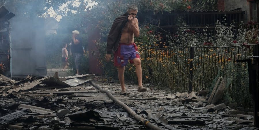 Consequence of Russian attacks on Donbas