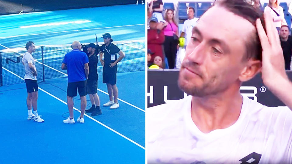 John Millman, pictured here after his loss in Australian Open qualifying. 