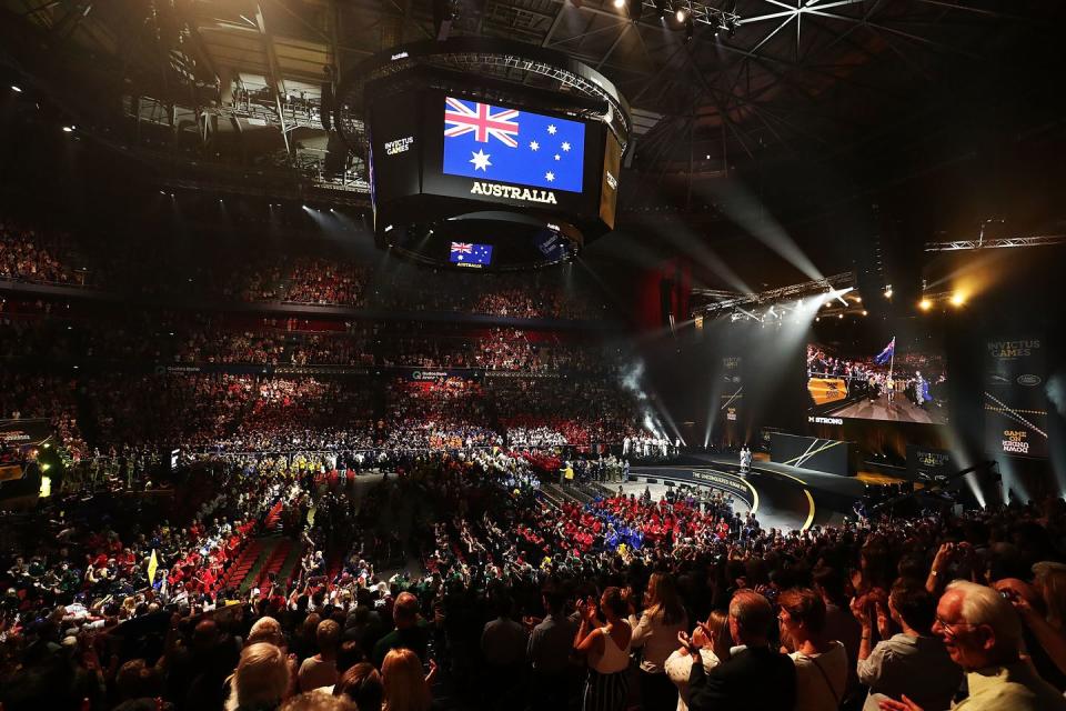 The Parade of Nations during the Closing Ceremony.