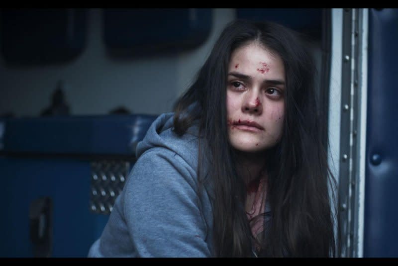 Will Virginia (Tatiana del Real) survive the "Masacre en Teques?" Photo courtesy of Screamfest