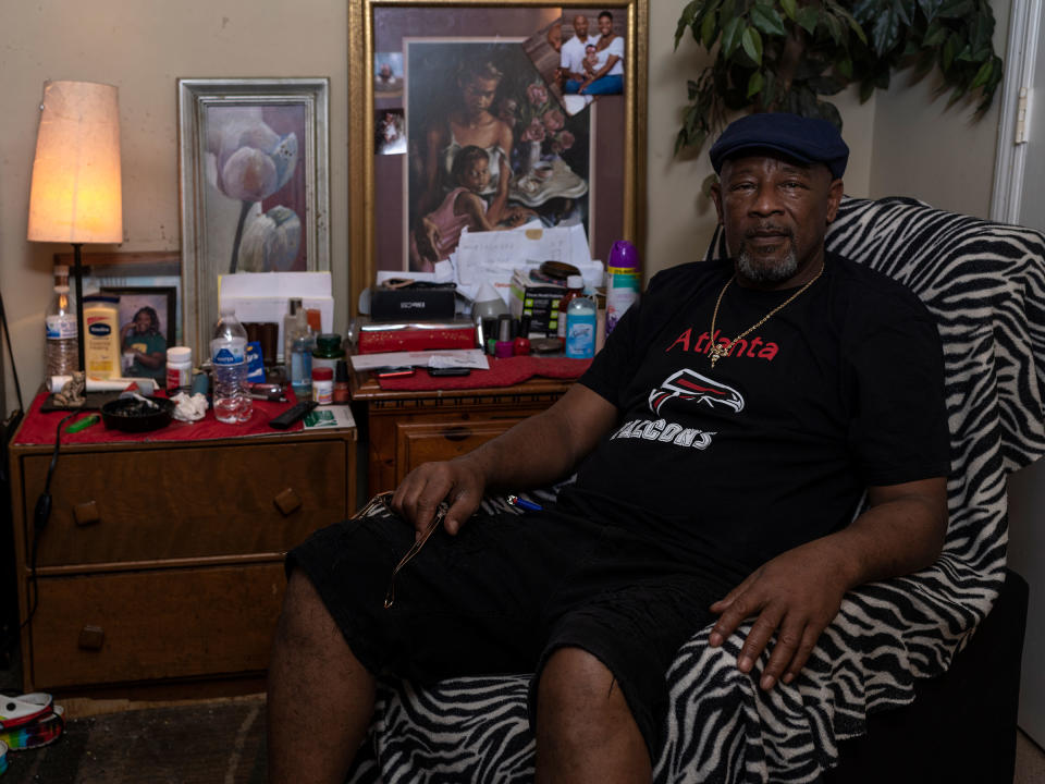 Keith Bowens poses for a portrait in his home in Lithonia, Ga. on Nov. 6.<span class="copyright">Gillian Laub for TIME</span>