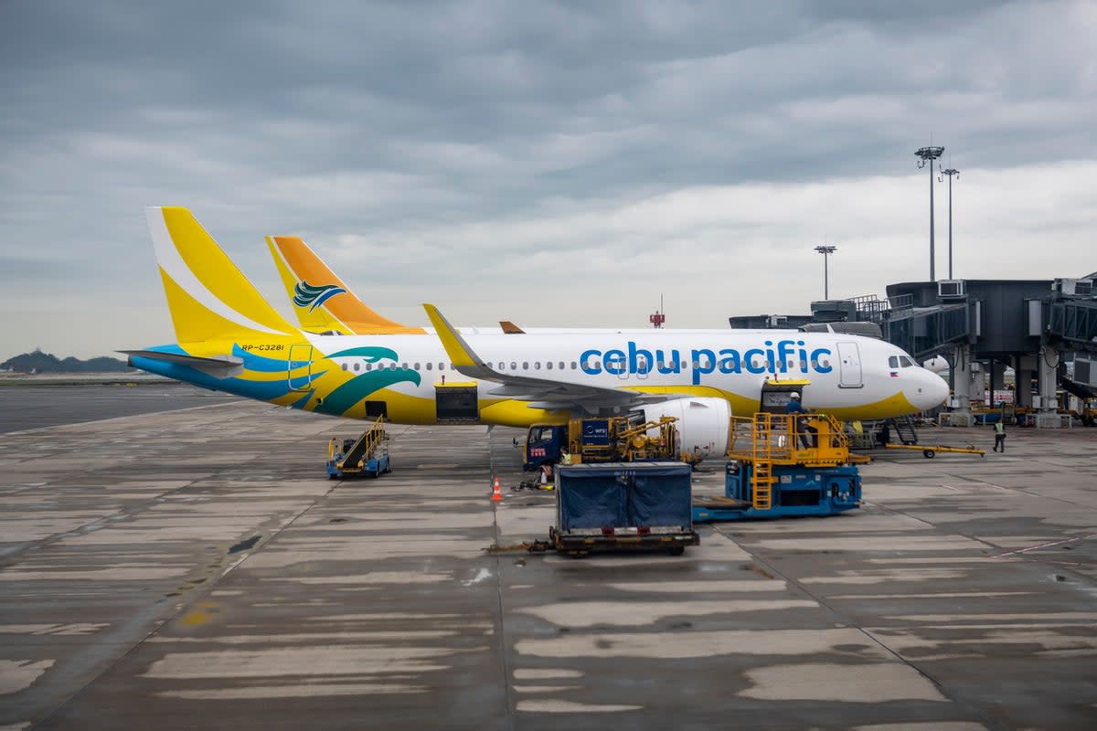 The incident happened on a Cebu Pacific plane in Davao, Philippines (Getty Images)