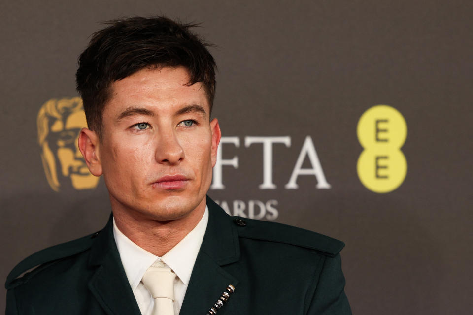 El actor irlandés Barry Keoghan en los Premios BAFTA 2024 (Foto: Adrian DENNIS / AFP via Getty Images)