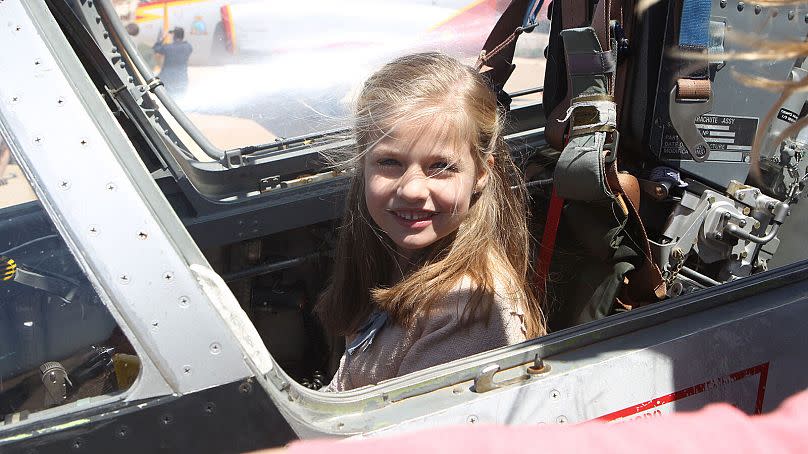 Princess Leonor as a child.