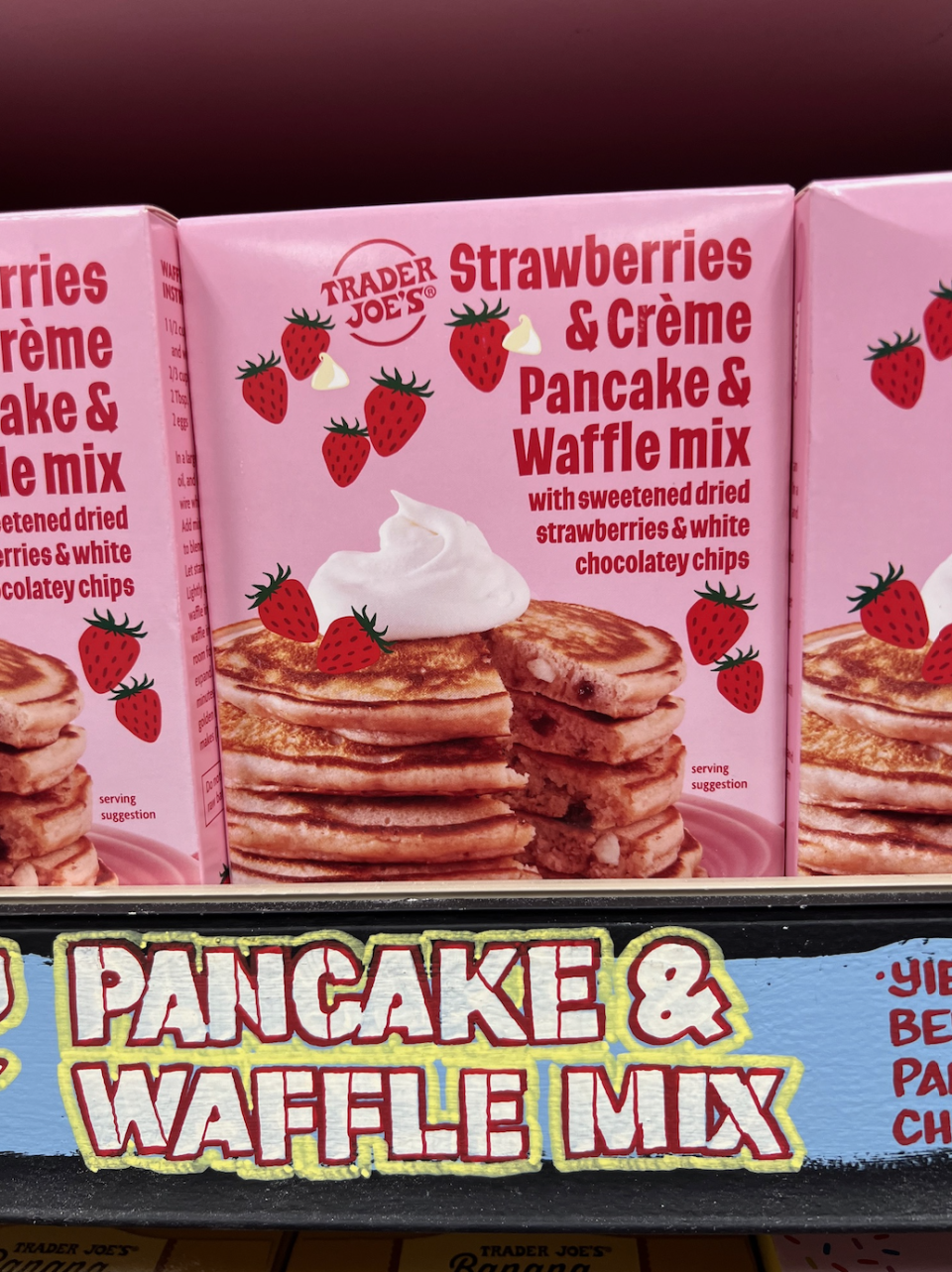 Trader Joe's Strawberries & Crème Pancake & Waffle Mix