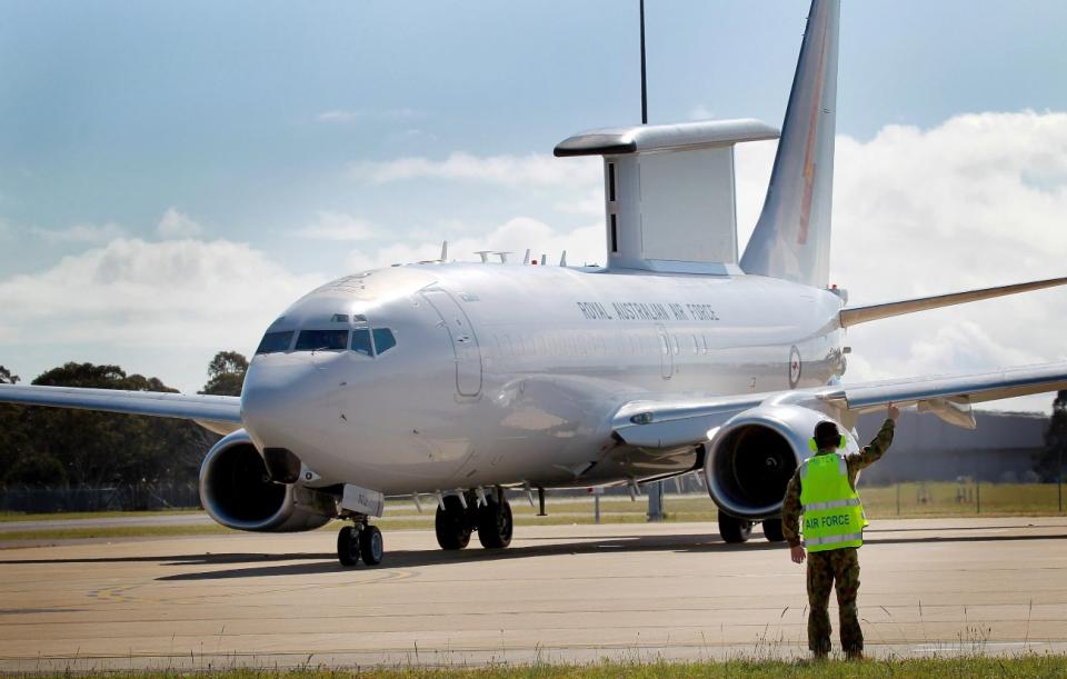 E-7「楔尾鷹」(Wedgetail)空中預警機。   圖：翻攝Royal Australian Air Force