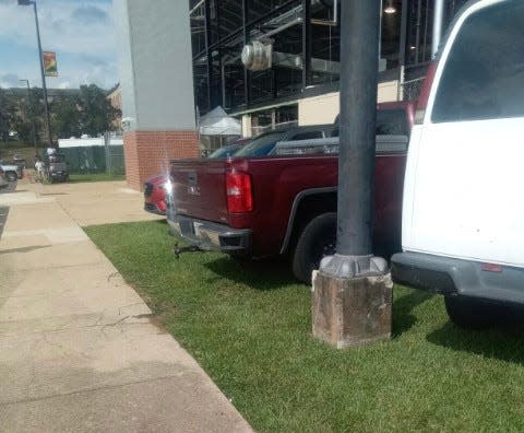Florida A&M University supporter Sam Dixie said his usual tailgating spot on the west side of Bragg Memorial Stadium was blocked by cars when he arrived to the Rattlers' home opener game against the West Florida Argonauts on Saturday, Sept. 16, 2023.