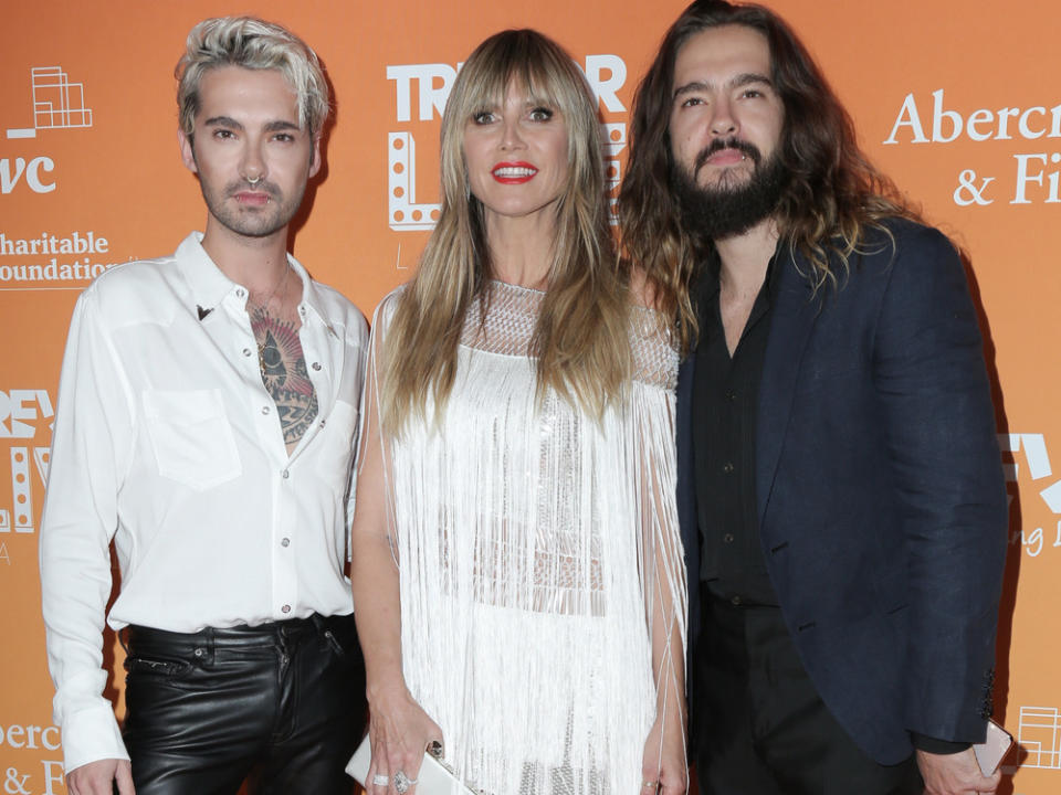 Bill Kaulitz (v.l.n.r.), Heidi Klum und Tom Kaulitz sind ein eingespieltes Trio. (Bild: PMA/AdMedia/ImageCollect)