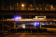 <p>Riot police are seen at Hwy 277 during a protest against the police shooting of Keith Scott in Charlotte, North Carolina, U.S. September 23, 2016. (Jason Miczek/Reuters)</p>