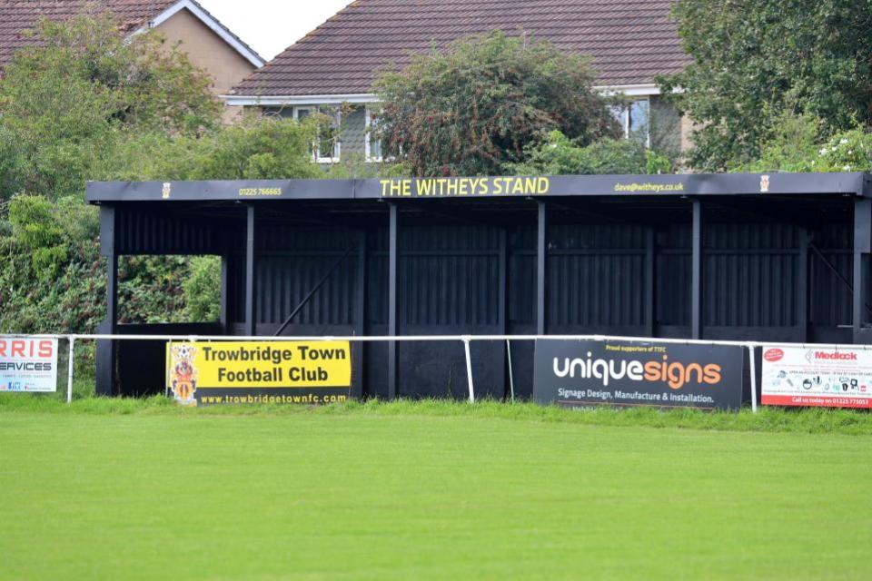 Wiltshire Times: Trowbridge Town FC pitch