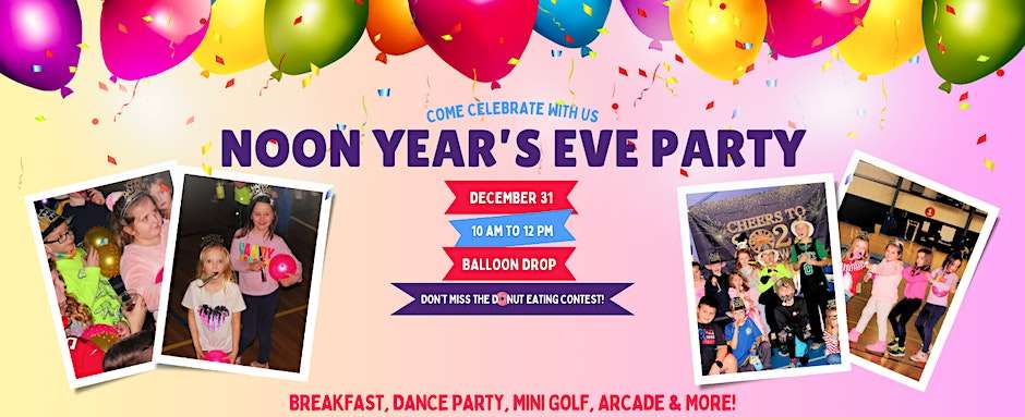 Starland Sportsplex and Fun Park will host a special New Year's bash for kids Sunday, Dec. 31.